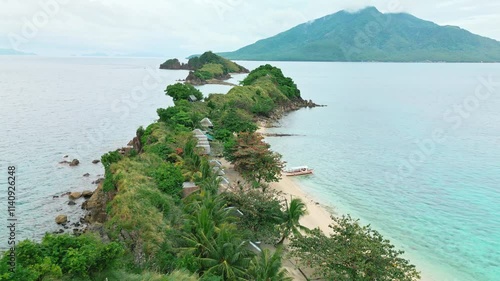 Small Group of Islands Philippines Drone Descend