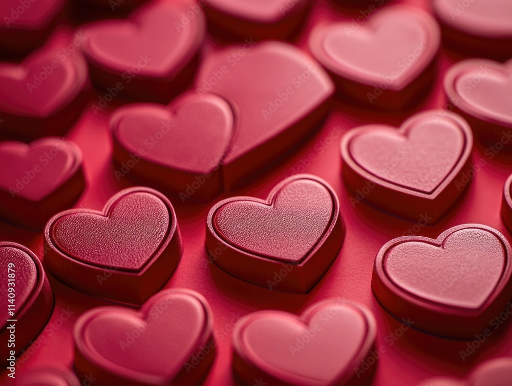 Heart Shaped Chocolate Candies Heart Shaped Chocolate Candies