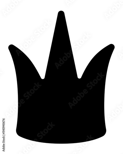 Crown. Small stylized crown - vector silhouette picture for logo or pictogram. Diadem picture for icon or sign	 photo