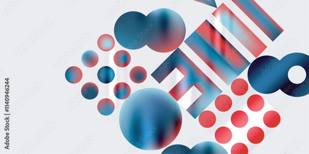Simple shapes - circles, triangles, rectangles abstract background. Vector Illustration For Wallpaper, Banner, Background, Card, Book Illustration, landing page Simple shapes - circles, triangles, rectangles abstract background. Vector Illustration For Wallpaper, Banner, Background, Card, Book Illustration, landing page