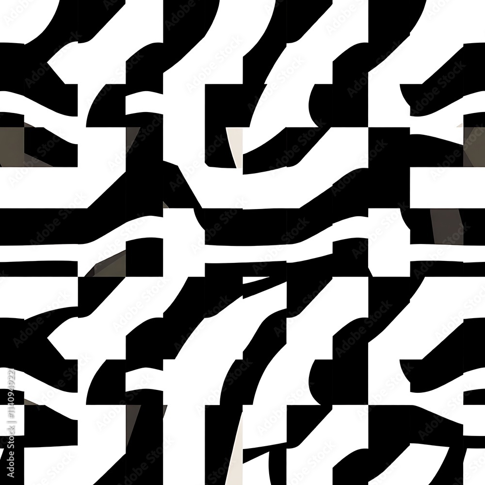 Abstract Zebra Stripes: A Bold Black and White Pattern Abstract Zebra Stripes: A Bold Black and White Pattern