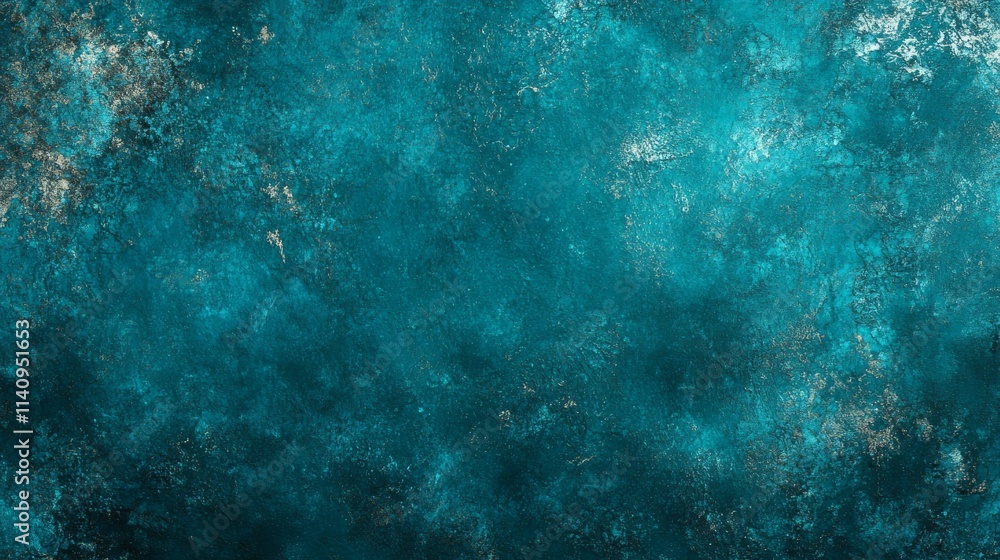 Abstract teal textured background with gold accents Abstract teal textured background with gold accents