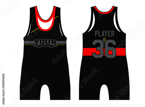 The Wrestling Singlets template mockup is a perfect fit for all sports. The designs that go on casual wear, shirts, fashion apparel, and all kinds of team uniform