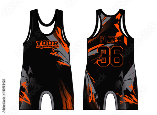 The Wrestling Singlets template mockup is a perfect fit for all sports. The designs that go on casual wear, shirts, fashion apparel, and all kinds of team uniform