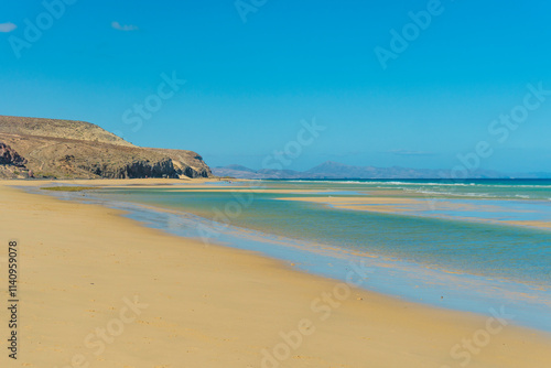 Jandia beach Mal Nombre Fuerteventura at Canary Islands of Spain 