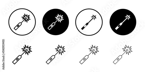 laser icon Simple thin outline