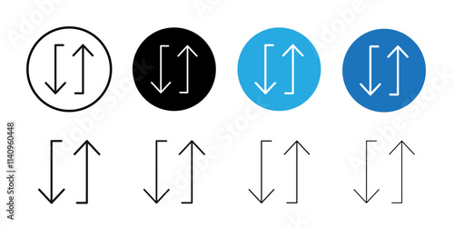 Repeat reload arrow icon Simple thin outline