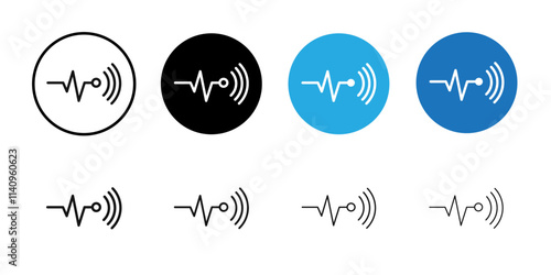 Sensor icon Simple thin outline