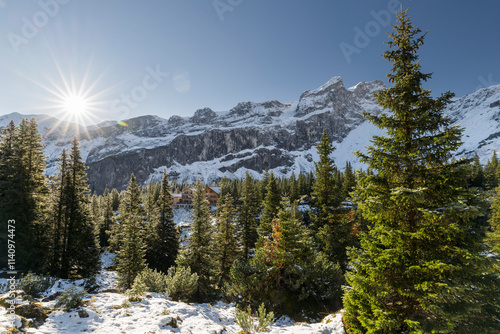 Obere Sporaalpe, Sulzfluh, Rätikon, Schruns, Vorarlberg, Österreich photo