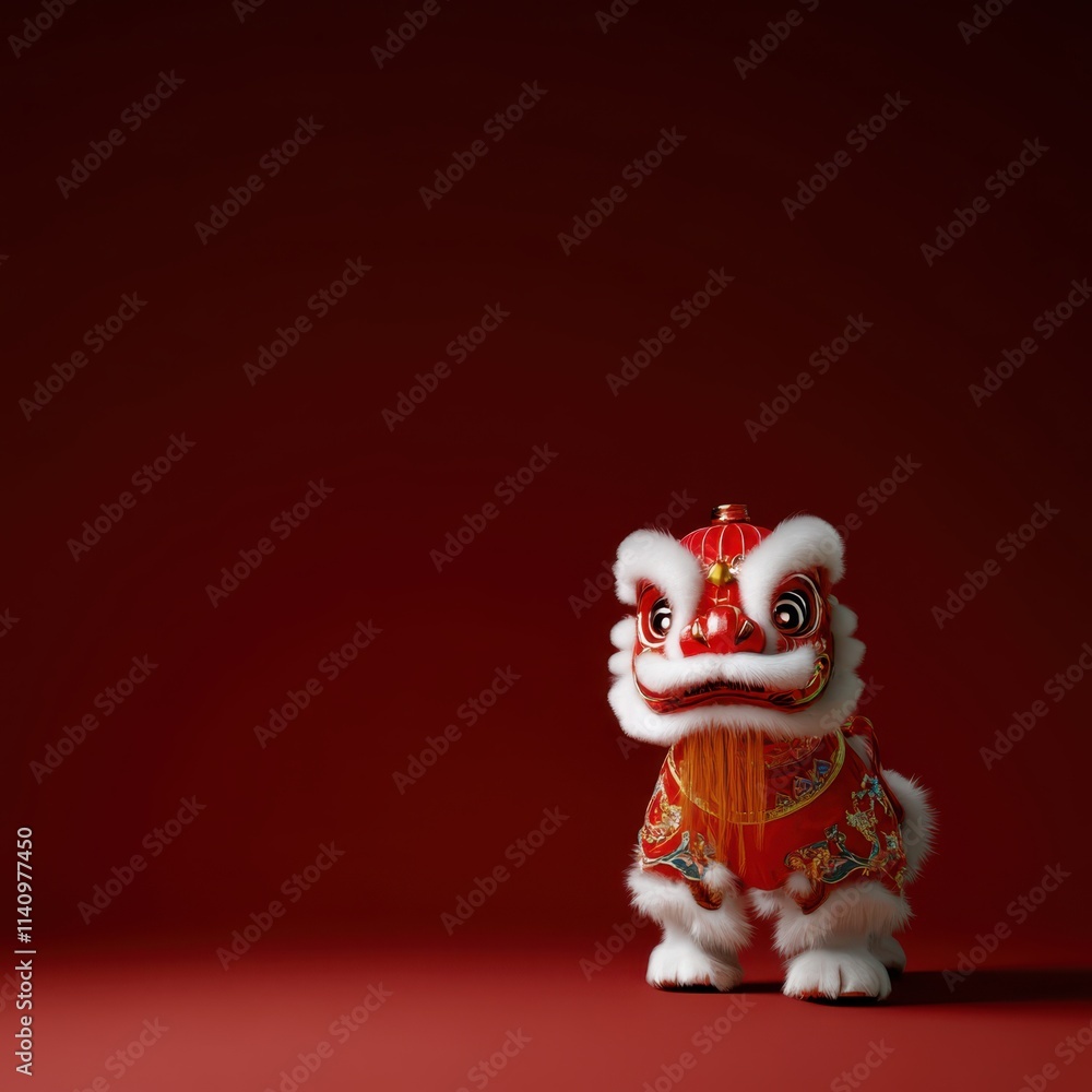 chinese lion dancing on red background
chinese lion dancing on red background