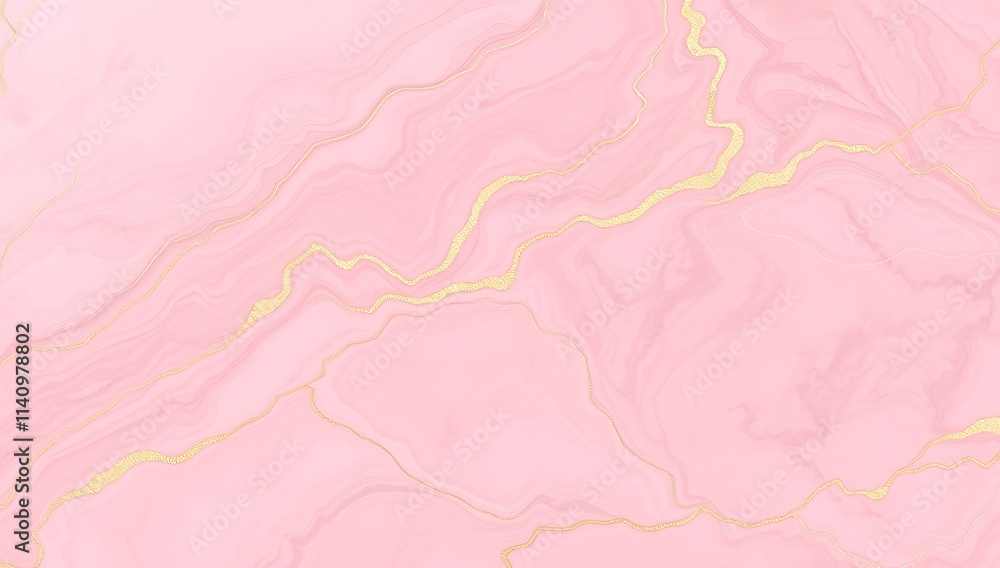 Abstract Pink Marble Background With Gold Veins Abstract Pink Marble Background With Gold Veins