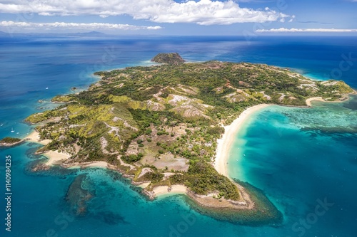 Beautiful islands of Madagascar – Nosy Sakatia - Near Nosy Be, Aerial view 