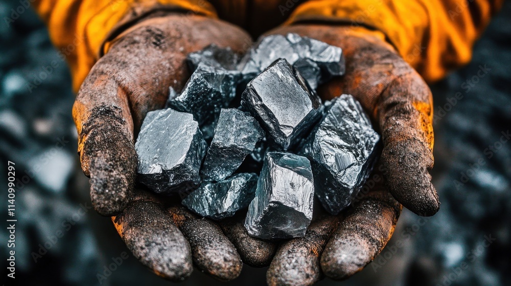 Miners showcasing precious minerals for evaluation.