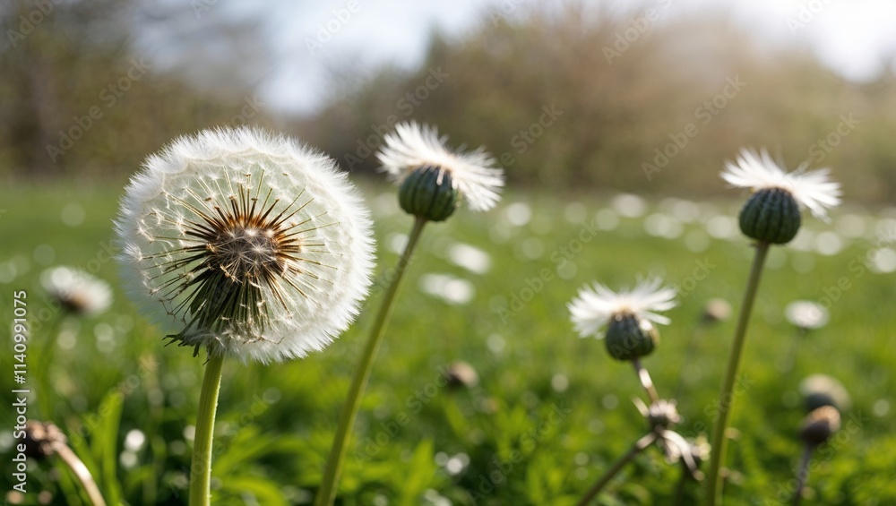 Dandelion in Spring: The Beauty of Nature Amidst Allergy Season, Capturing the Connection Between Seasonal Blooms and Allergic Reactions Dandelion in Spring: The Beauty of Nature Amidst Allergy Season, Capturing the Connection Between Seasonal Blooms and Allergic Reactions