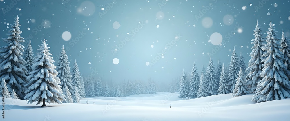 Fototapeta premium Christmas card with space for wishes