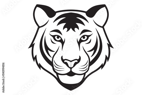 Illustration of a tiger head