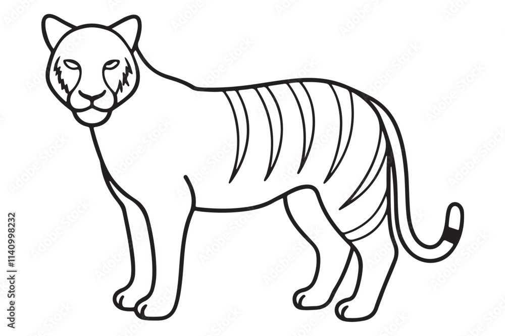 Fototapeta premium Illustration of a tiger Vector