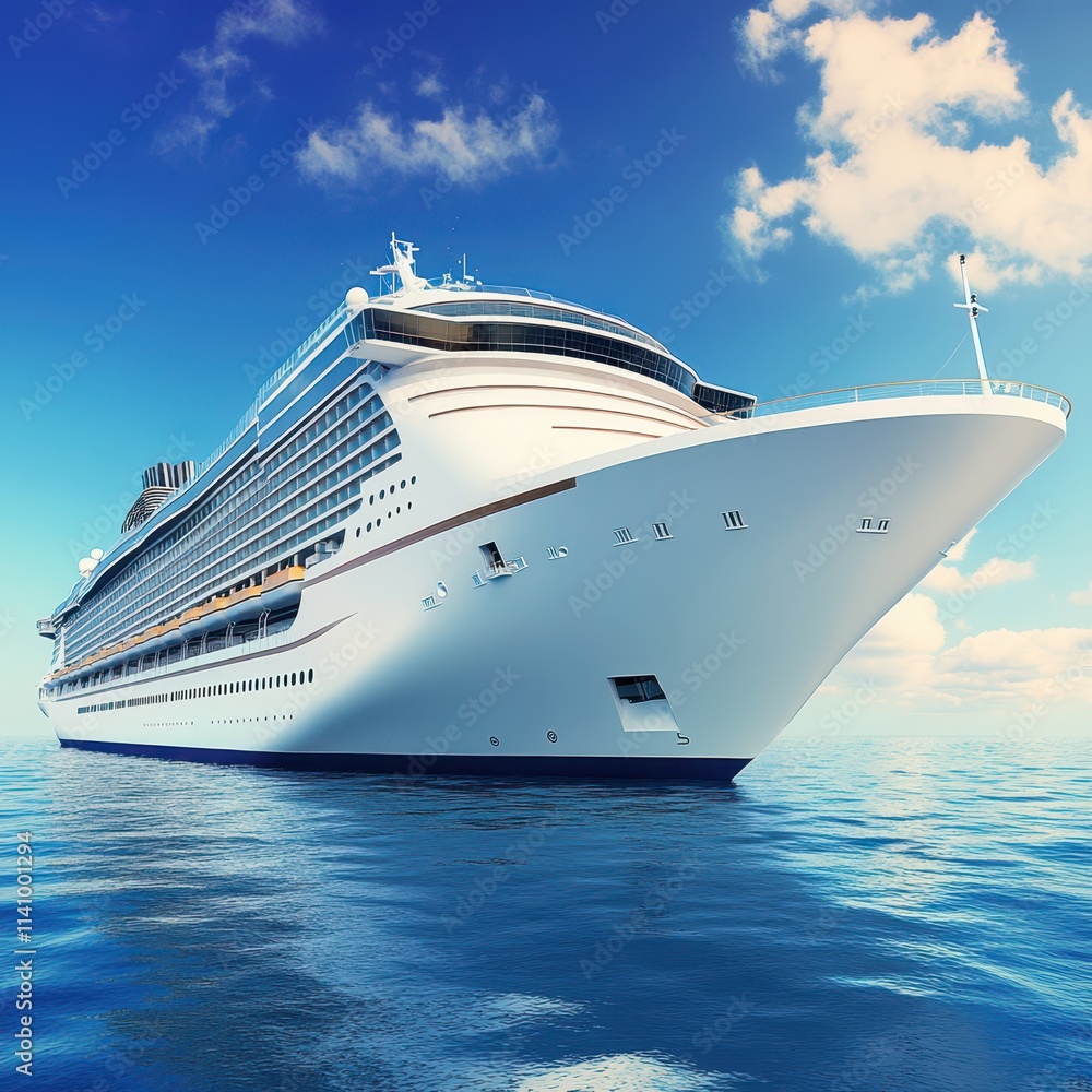a large white cruise ship a large white cruise ship