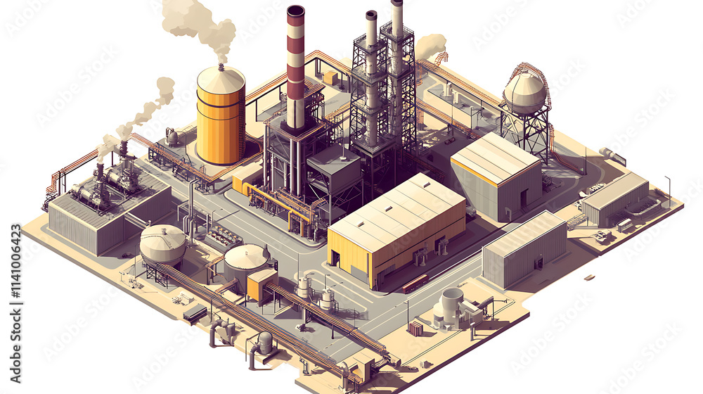 smart grid diagram is shown below, isometric illustration of electricity production plants smart grid diagram is shown below, isometric illustration of electricity production plants