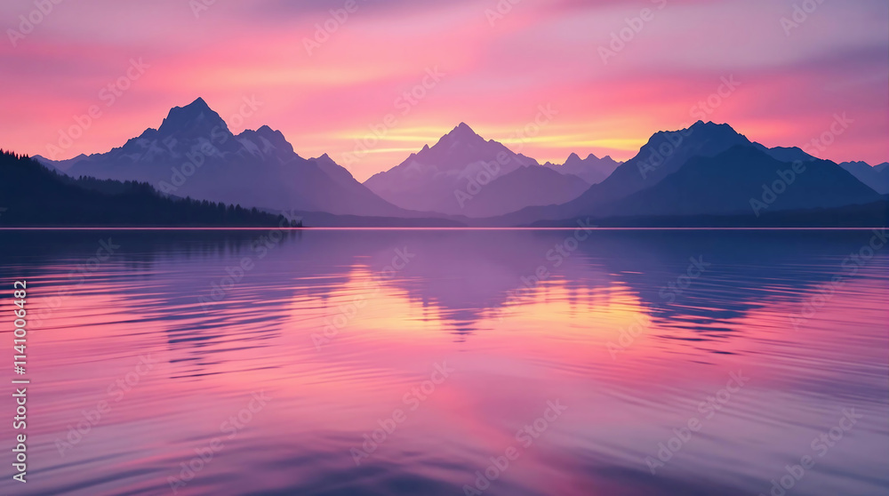 Fototapeta premium Stunning Hyper Realistic 4K Mountain River Photography Capturing Nature's Beauty and Serenity