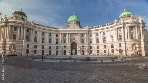 Photography Hofburg palace timelapse hyperlapse in Vienna, Austria.