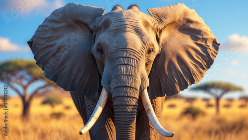 Explore stunning elephant images and art: majestic giants, baby elephants, and herds in the wild. Perfect for presentations, nature projects, and creative designs. photo