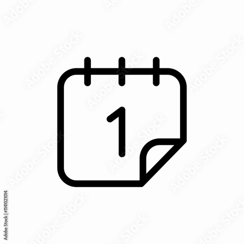 calendar date icon sign vector