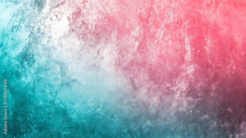Obraz premium Green blue purple pink, color gradient rough abstract background shine bright light and glow template empty space, grainy noise grungy texture on white background cutout