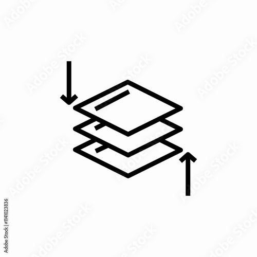 stack layers icon sign vector