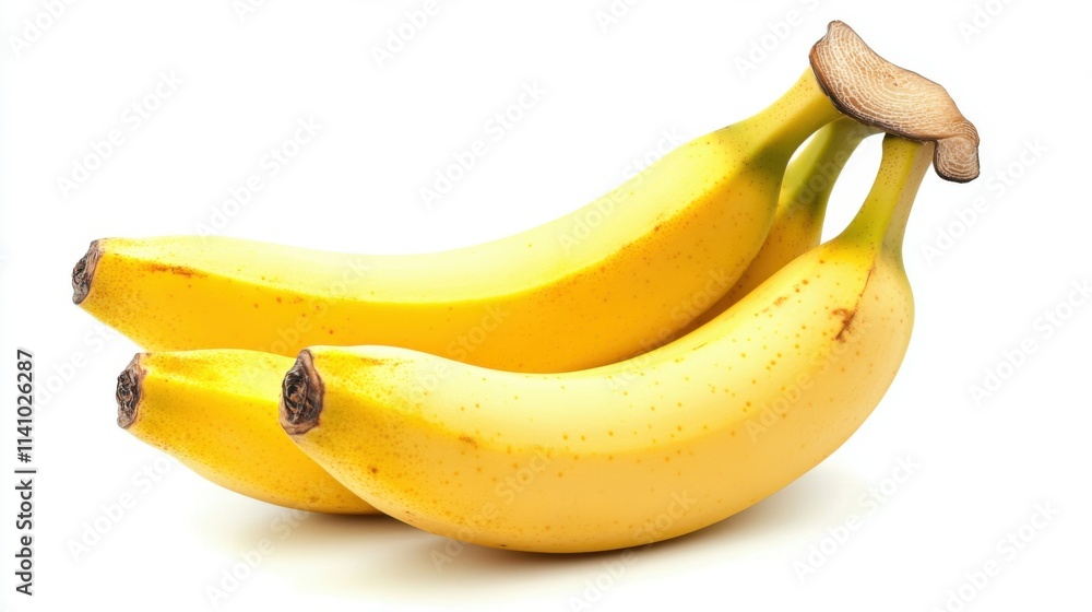 Banana, white isolate background Banana, white isolate background