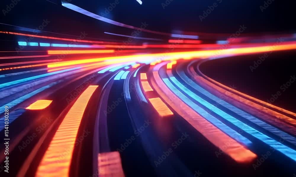 Abstract digital lines with vibrant colors representing data flow. Abstract digital lines with vibrant colors representing data flow.
