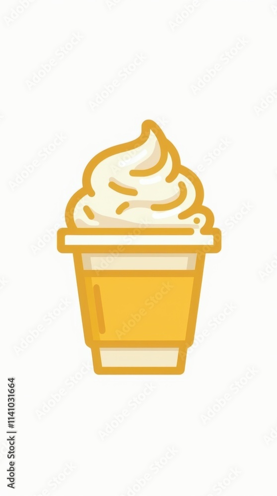 Doodle Cup Badge Icon Vector Illustration Doodle Cup Badge Icon Vector Illustration