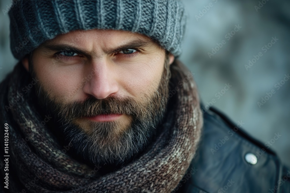 Stylish man in winter wear. Stylish man in winter wear.