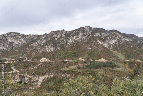 Angeles Forest Hwy. Angeles Crest Scenic Byway, Los Angeles County, California. San Gabriel Mountains.  Angeles National Forest photo