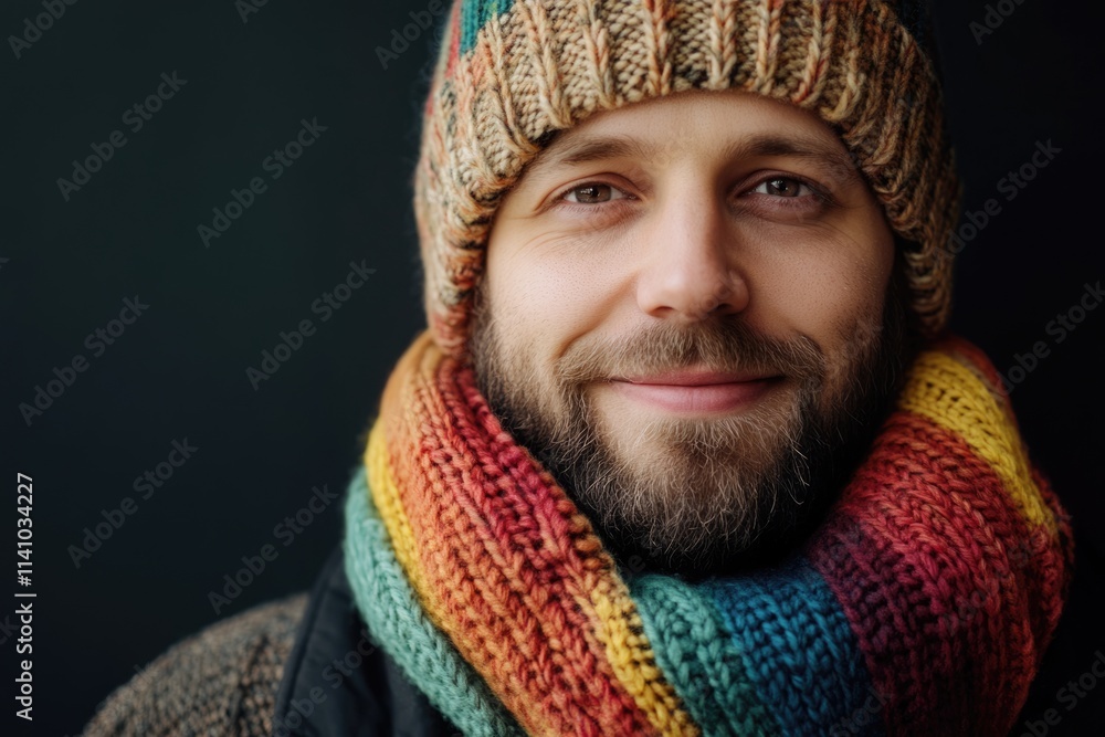 Stylish man in winter fashion accessories. Stylish man in winter fashion accessories.