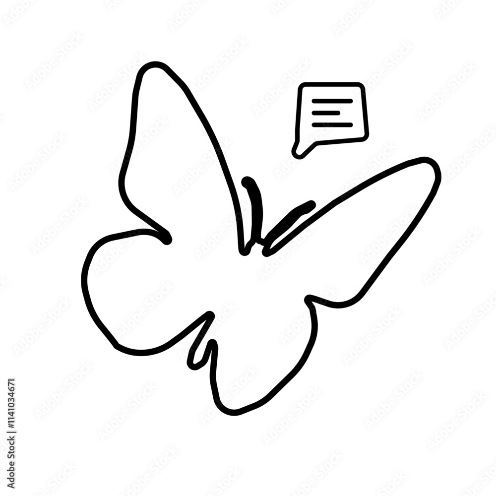 Butterfly silhouette art featuring vector designs. Outline of butterflies isolated as logos, tattoos, or coloring elements. Butterfly silhouette art featuring vector designs. Outline of butterflies isolated as logos, tattoos, or coloring elements.