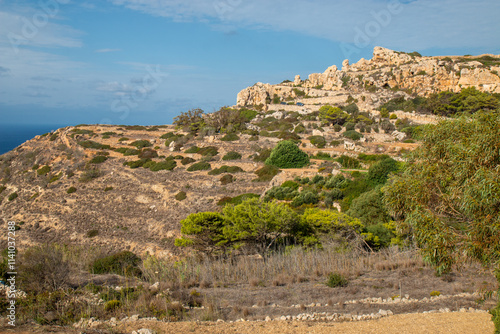 Obraz na płótnie Dingli rock formation near Dingli Cliffs Tramuntana Northern Republic of Malta w salonie
