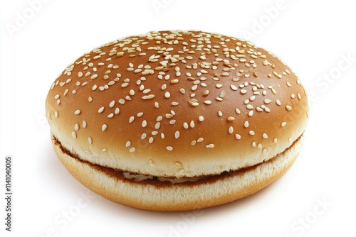Wallpaper Mural freshly baked hamburger bread isolated on white background Torontodigital.ca