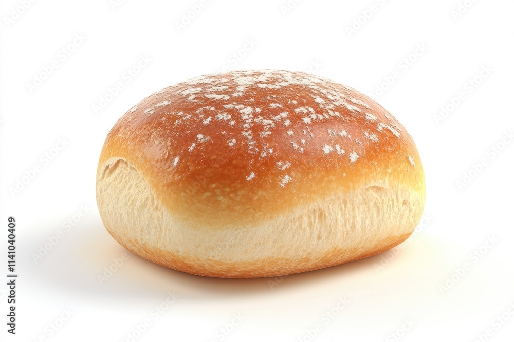 freshly baked hamburger bread isolated on white background freshly baked hamburger bread isolated on white background