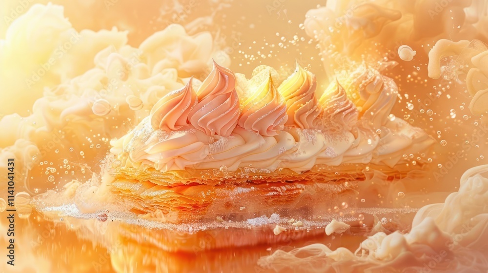 Beautifully crafted dessert cake with rich creamy frosting and vibrant decorative flourishes designed to delight the senses and elevate any celebratory occasion Beautifully crafted dessert cake with rich creamy frosting and vibrant decorative flourishes designed to delight the senses and elevate any celebratory occasion