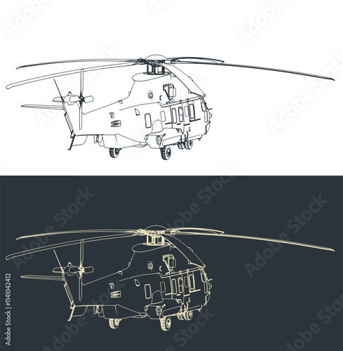Tactical military transport helicopter