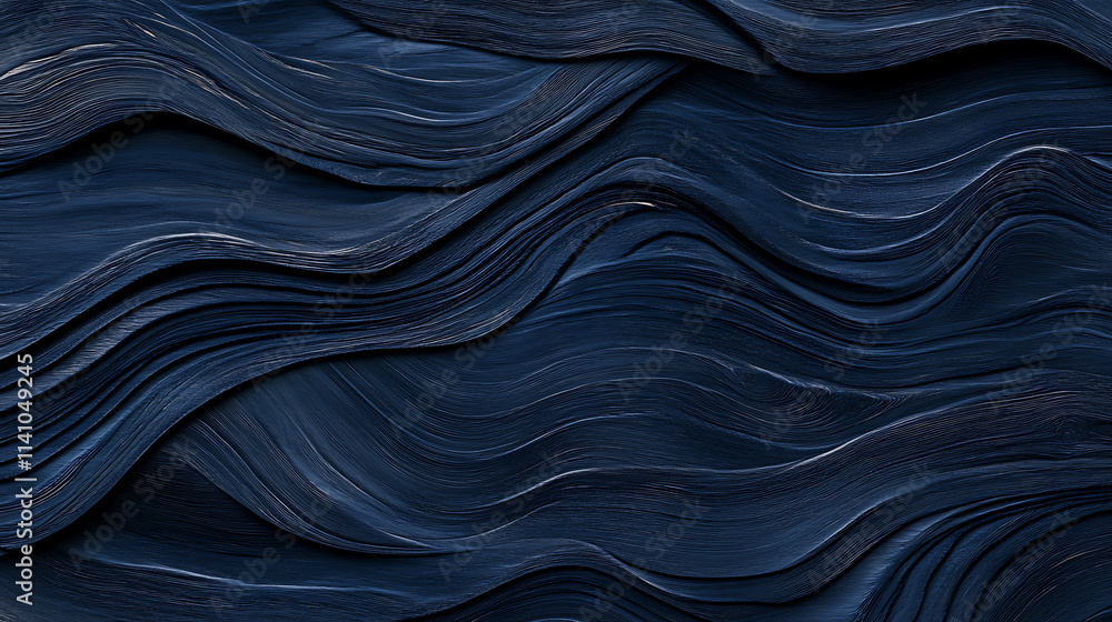 Obraz premium Dark blue wood texture or background