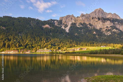 Haldensee in der Abendsonne, Tannheimer Tal, Tirol, Österreich photo