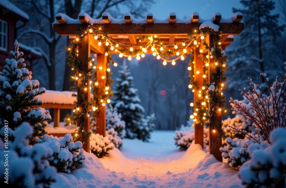 Fototapeta premium christmas decorations in the night