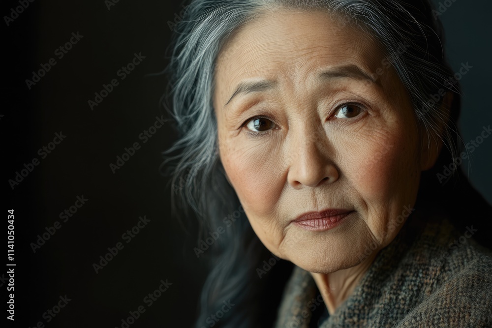 Portrait of a senior Asian woman Portrait of a senior Asian woman