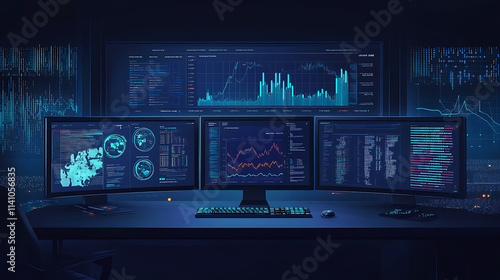 An automated data management system that connects kpis and indicators to the database for reporting, a computerized business analysis system that uses intelligent ai robots to analyze data