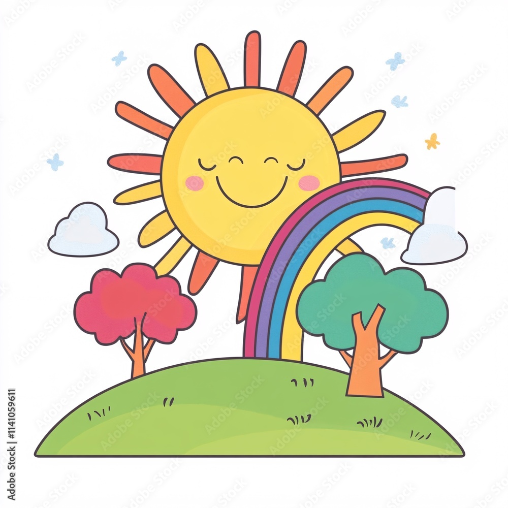 Fototapeta premium sun and tree