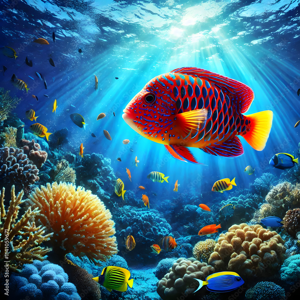 Fototapeta premium Fish in the aquarium