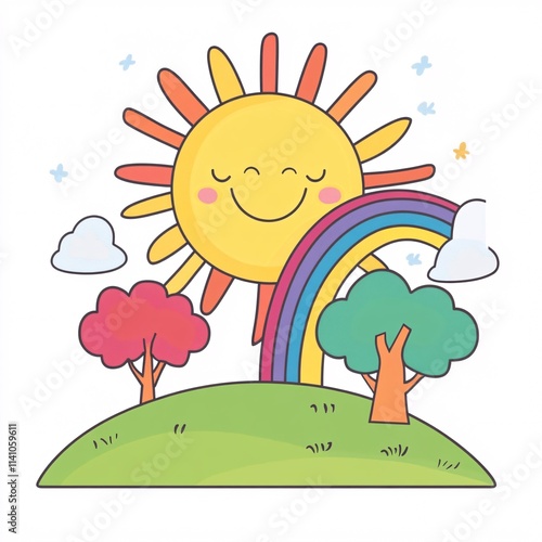 sun and tree