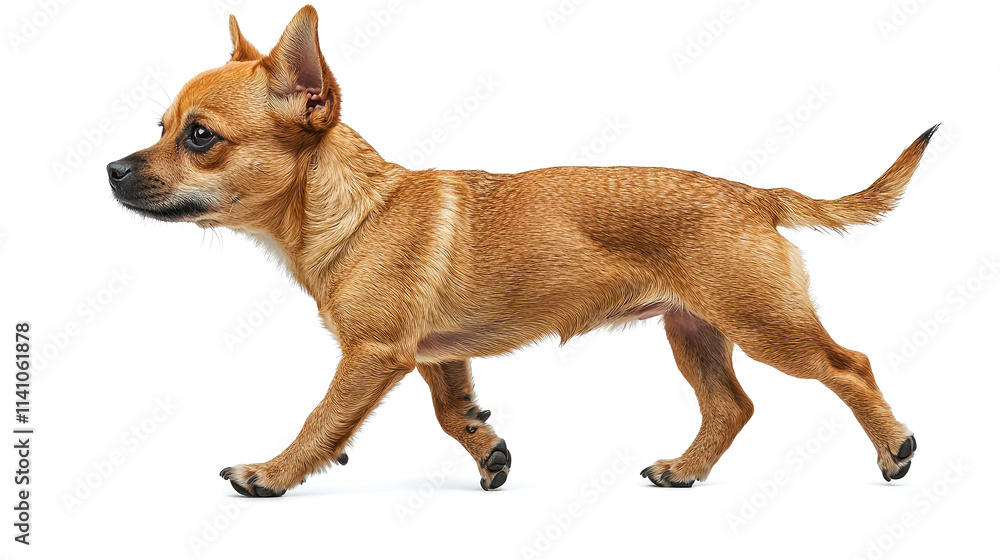 Adorable chihuahua puppy walking. Adorable chihuahua puppy walking.